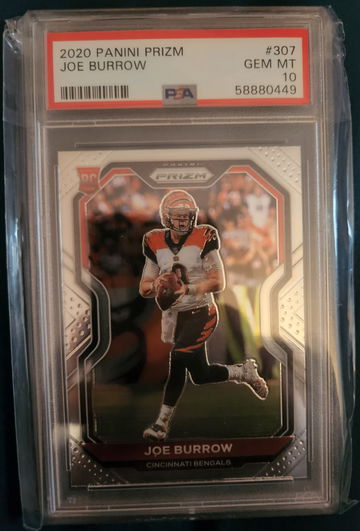 2020 Prizm Joe Burrow Psa 10