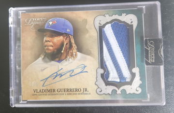 2021 Topps Dynasty Vladimir Guerrero Jr 1/5 Dynastic Silver Data Patch Auto 