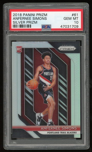 2018 Prizm Silver Anfernee Simons