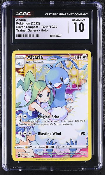 2022 Pokémon Silver Tempest Trainer Gallery Altaria #TG11/TG30 Holo CGC 10