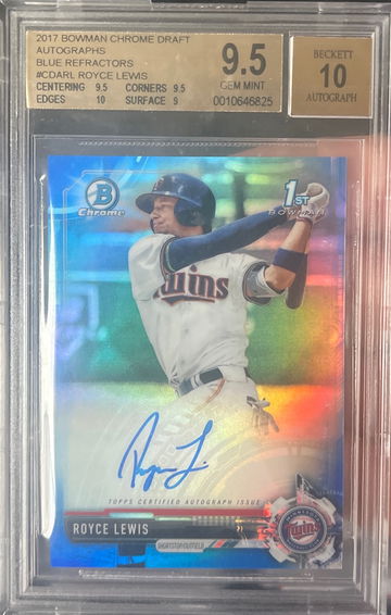 2017 Bowman Chrome Draft Royce Lewis auto /150