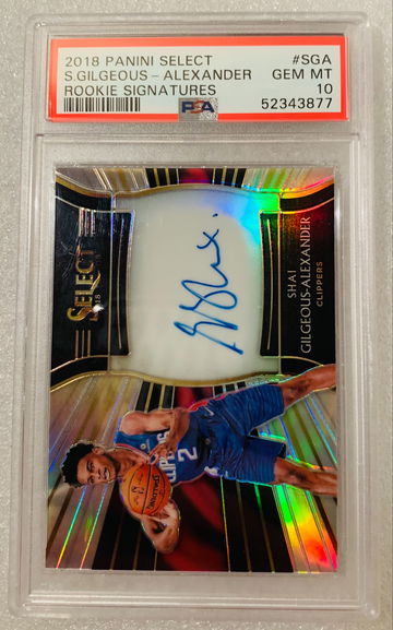 2018 Select Shai-Gilgeous Alexander Auto /199 PSA 10