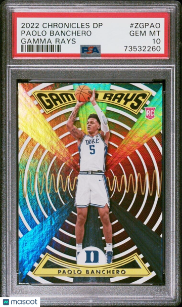 2022 Panini Paolo Banchero #ZGPAO Rookie PSA 10