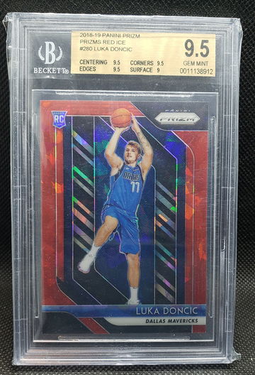 2018 Prizm Luka Doncic Red Ice BGS 9.5