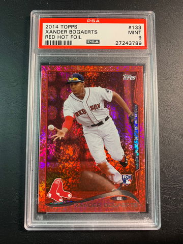 Xander Bogaerts 2014 Topps Red Hot Foil Rookie.