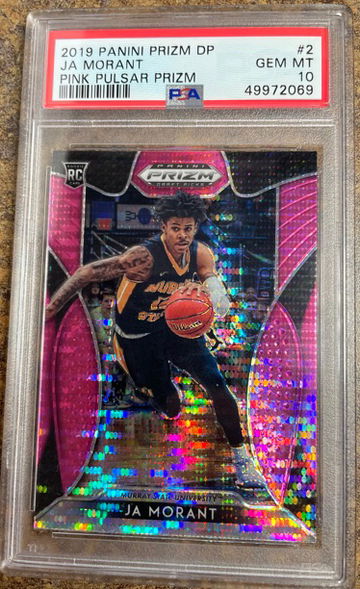 2019 Panini Prizm Draft #2 Pink Pulsar Ja Morant RC PSA 10