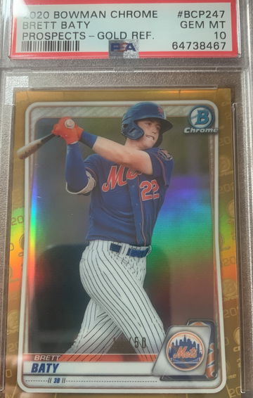 Brett Baty Gold /50 - Pop 5