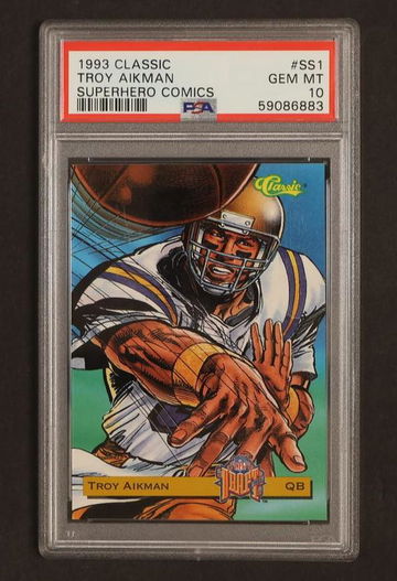 1993 Classic #SS1 Troy Aikman Superhero Comics PSA 10 GEM MT