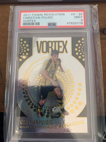 Christian Pulisic 2017 Panini Revolution Vortex Mint PSA 9 USA USMNT Chelsea Dortmund