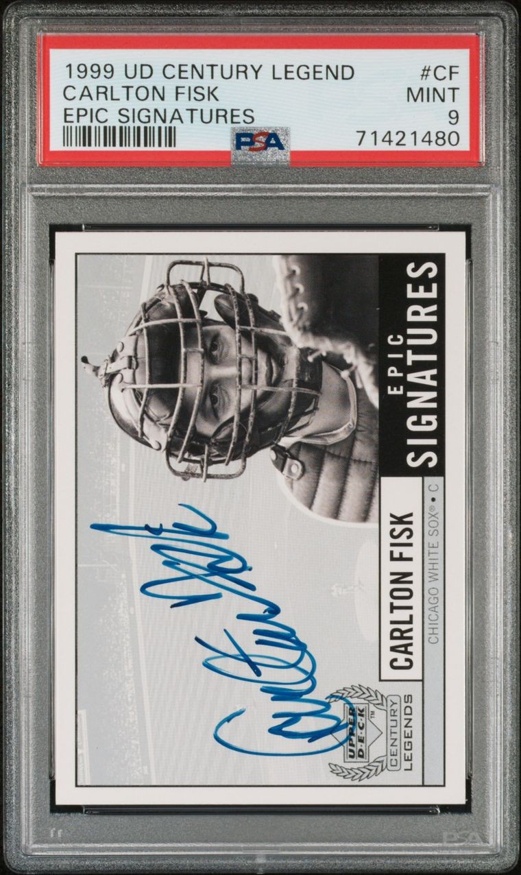 1999 Upper Deck Century Legends Epic Signatures Carlton Fisk