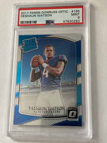 2017 Panini Donruss Optic Deshaun Watson Rookie PSA 9