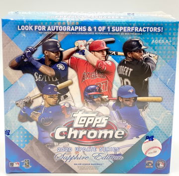 2020 MLB Topps Chrome Update Sapphire Edition Sealed Box