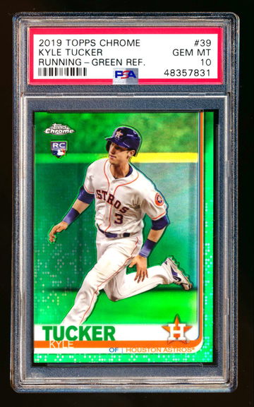Kyle Tucker 2019 Topps Chrome #39 Rookie RC Green Refractor /99 PSA 10 GEM MINT