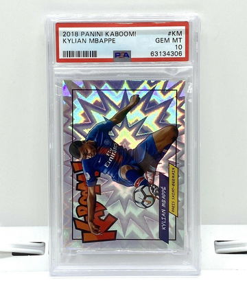 Kylian Mbappe KABOOM 2018 Panini #KM PSA 10 GEM MINT PSG SSP RARE Low Pop
