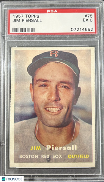 1957 Topps Jim Piersall #75 PSA 5