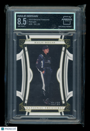 2023 Panini National Treasures Midnight Hailie Deegan #29 /20 Arena Club 8.5