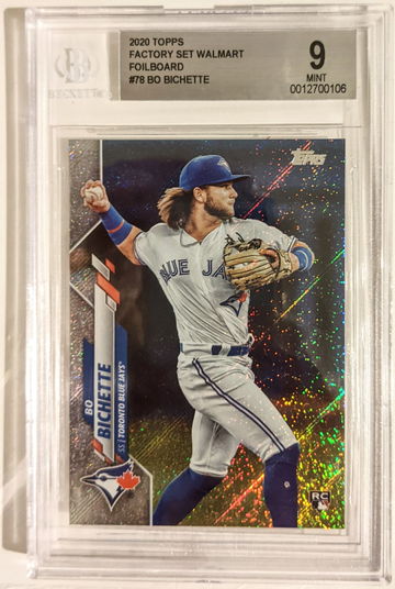 2020 Topps Complete Set Bo Bichette Walmart Foilboard /264 BGS 9 MINT