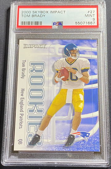 2000 Skybox Impact Tom Brady Rookie PSA 9 MINT