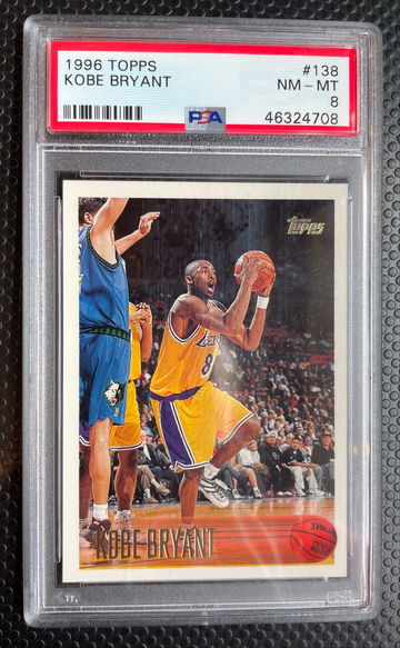 1996 Topps Kobe Bryant PSA 8