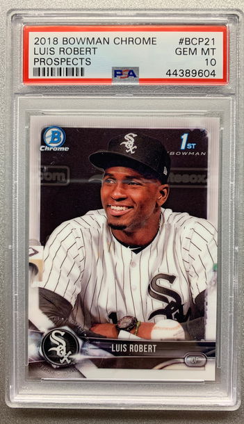 LUIS ROBERT 2018 BOWMAN CHROME ROOKIE PSA 10 GEM MINT