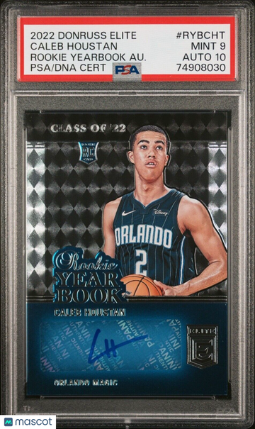 2022 Donruss Elite Caleb Houstan #RYB-CHT Au. Rookie PSA 9 Donruss Auto 10