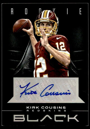 2012 Panini Black Rookie Signatures Kirk Cousins #156 Auto /349