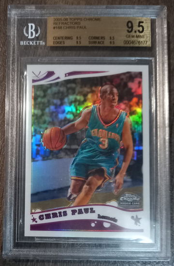 2005-06 Topps Chrome Refractor Chris Paul Rookie RC BGS 9.5 (Shipping from Australia)