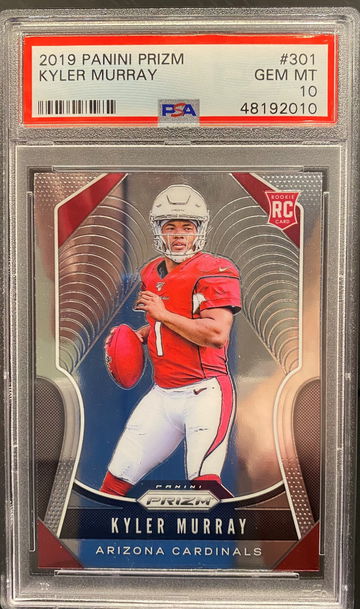 2019 Panini Prizm #301 KYLER MURRAY RC Rookie Card PSA 10 GEM MINT Cardinals