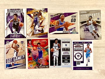 15 De Aaron Fox - Random inserts 2017,2018, 2019 Rookies Sacremento Kings