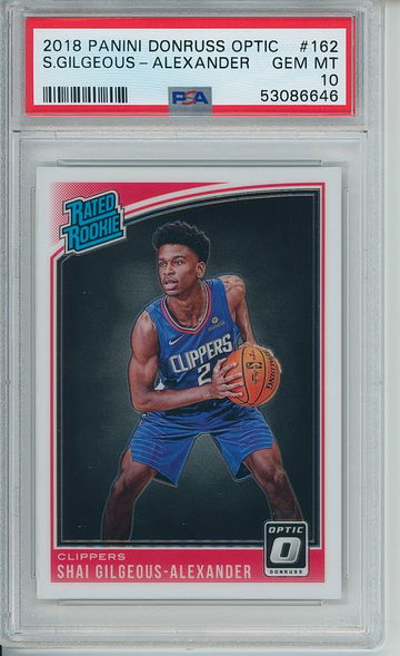2018 Shai Gilgeous-Alexander Optic PSA 10 Gem-Mint