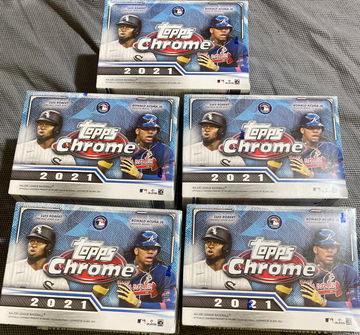 2021 Topps Chrome Blaster Box - 5 boxes