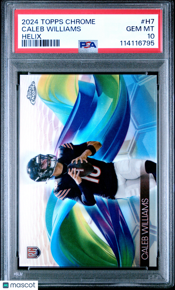 2024 Topps Chrome Helix Caleb Williams #H7 PSA 10
