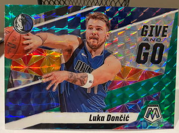2019 Mosaic Green Prizm Luka Doncic Give and Go