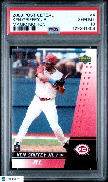 2003 Post Cereal Magic Motion Ken Griffey JR. #4 PSA 10
