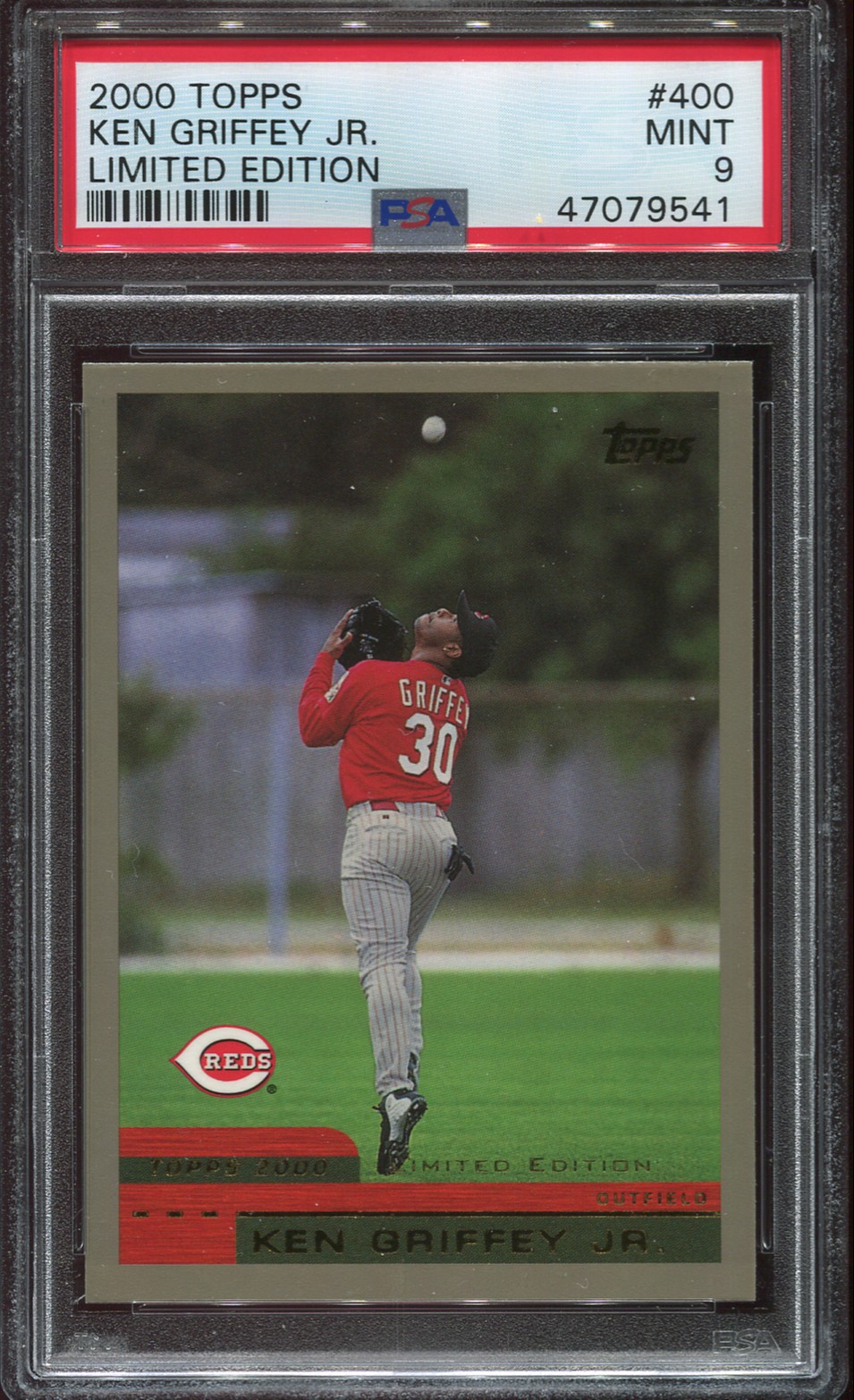 Ken Griffey Jr, PSA 9, 2000 Topps Limited Edition Card #400