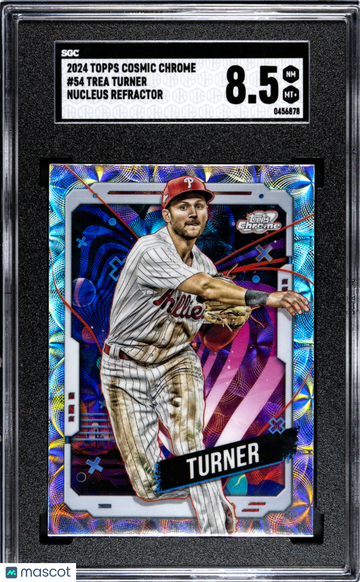 2024 Topps Cosmic Chrome Trea Turner #54 Nucleus Refractor SGC 8.5