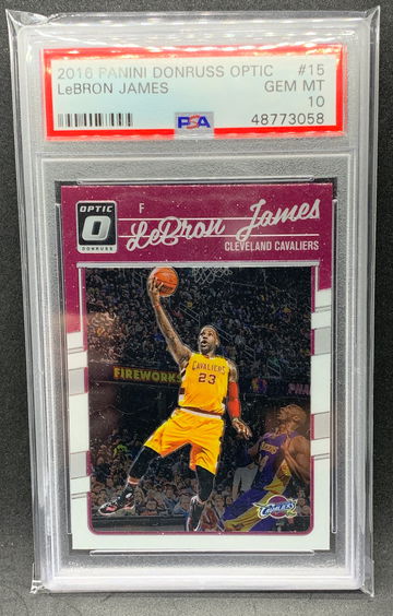 LeBron James 2016 Optic PSA 10