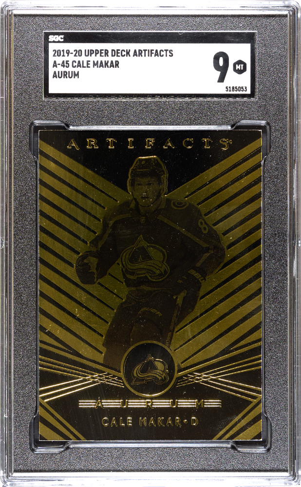 2019-20 Upper Deck Artifacts Cale Makar #A-45 Aurum SGC 9
