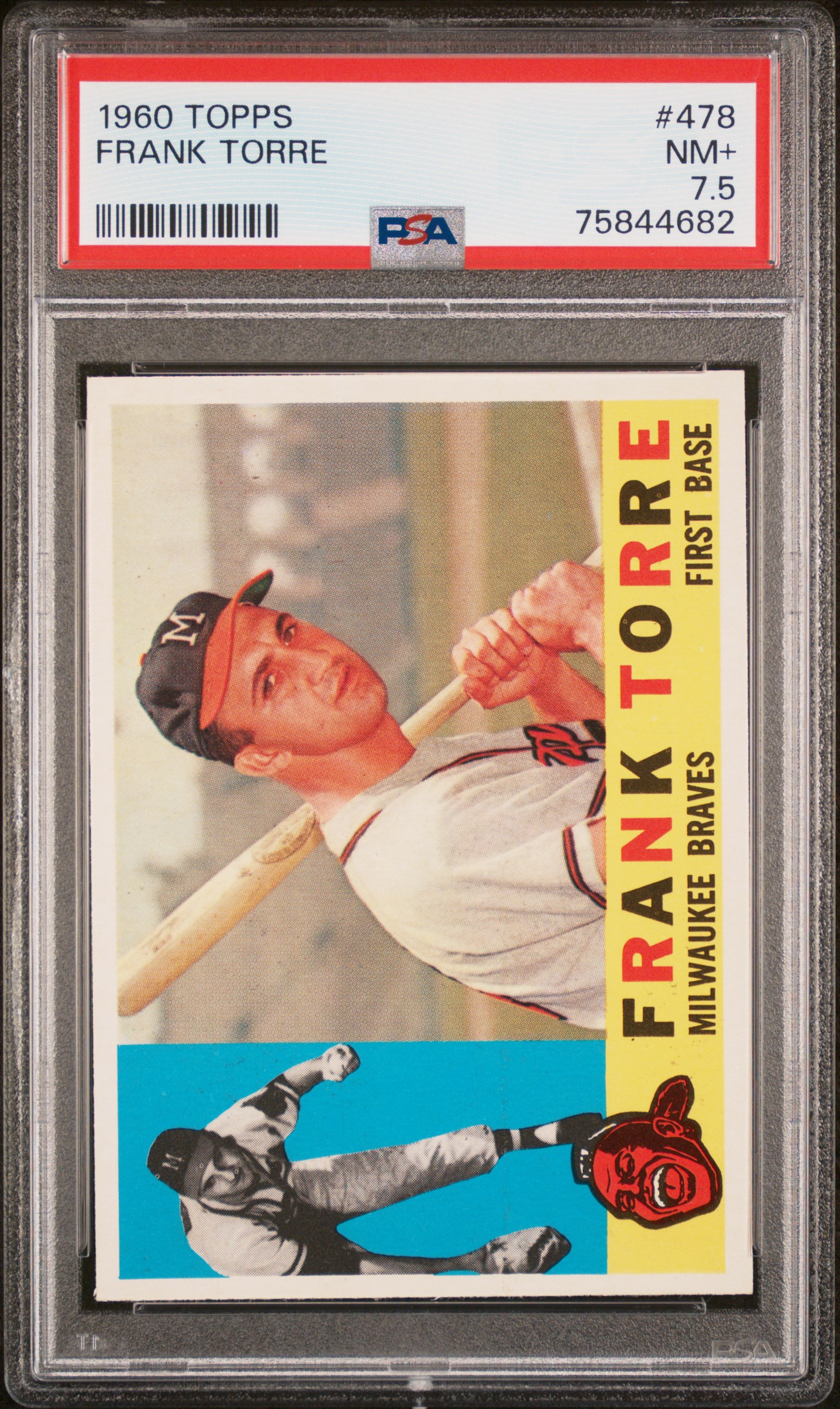 1960 Topps  #478 Frank Torre PSA 7.5