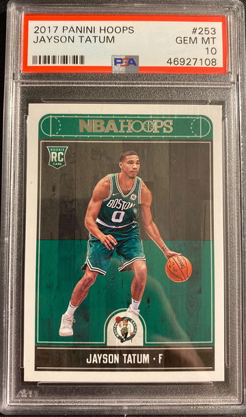 2017-18 Panini NBA Hoops #253 Jayson Tatum Celtics RC Rookie PSA 10 GEM MINT