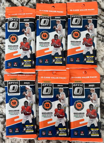 6x 2021 NFL Optic Cello Pack
