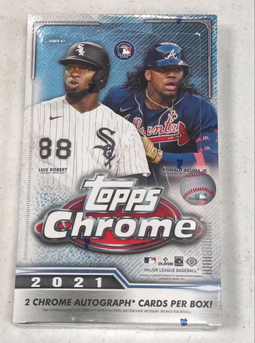 2021 TOPPS CHROME BASEBALL HOBBY BOX - SUPPORT A LOCAL CARD SHOP!