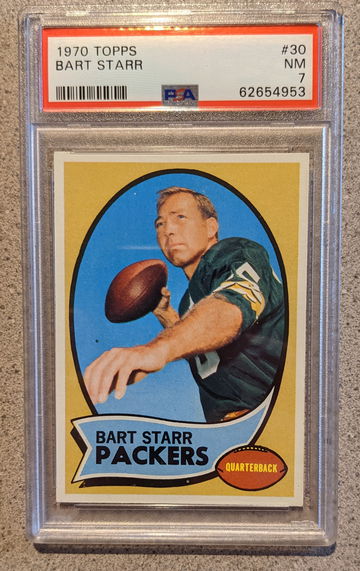1970 Topps Bart Starr PSA 7 Centered