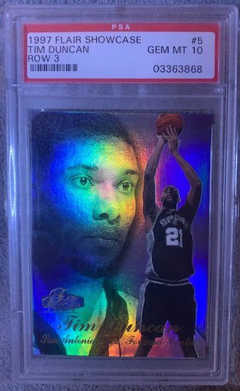 Tim Duncan 1997 Flair Showcase 