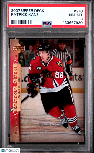 2007 Upper Deck Patrick Kane #210 PSA 8