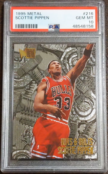 1995 Metal, #216, Scottie Pippen, PSA 10