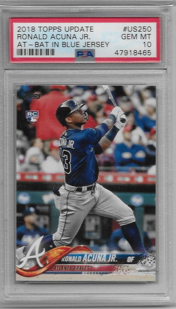 2018 Topps Update Ronald Acuna Jr. PSA 10 US250 