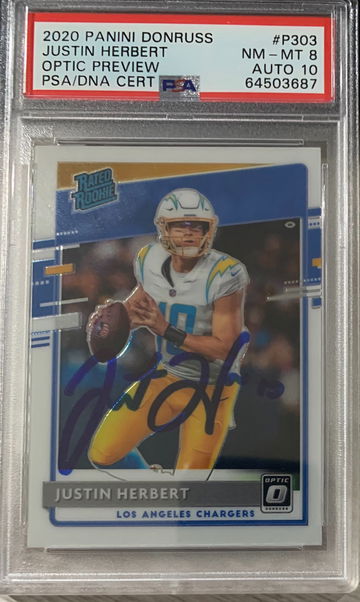 2020 Optic Preview Justin Herbert AUTO