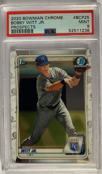 2020 Bowman Chrome Bobby Witt Jr. PSA 9 Mint