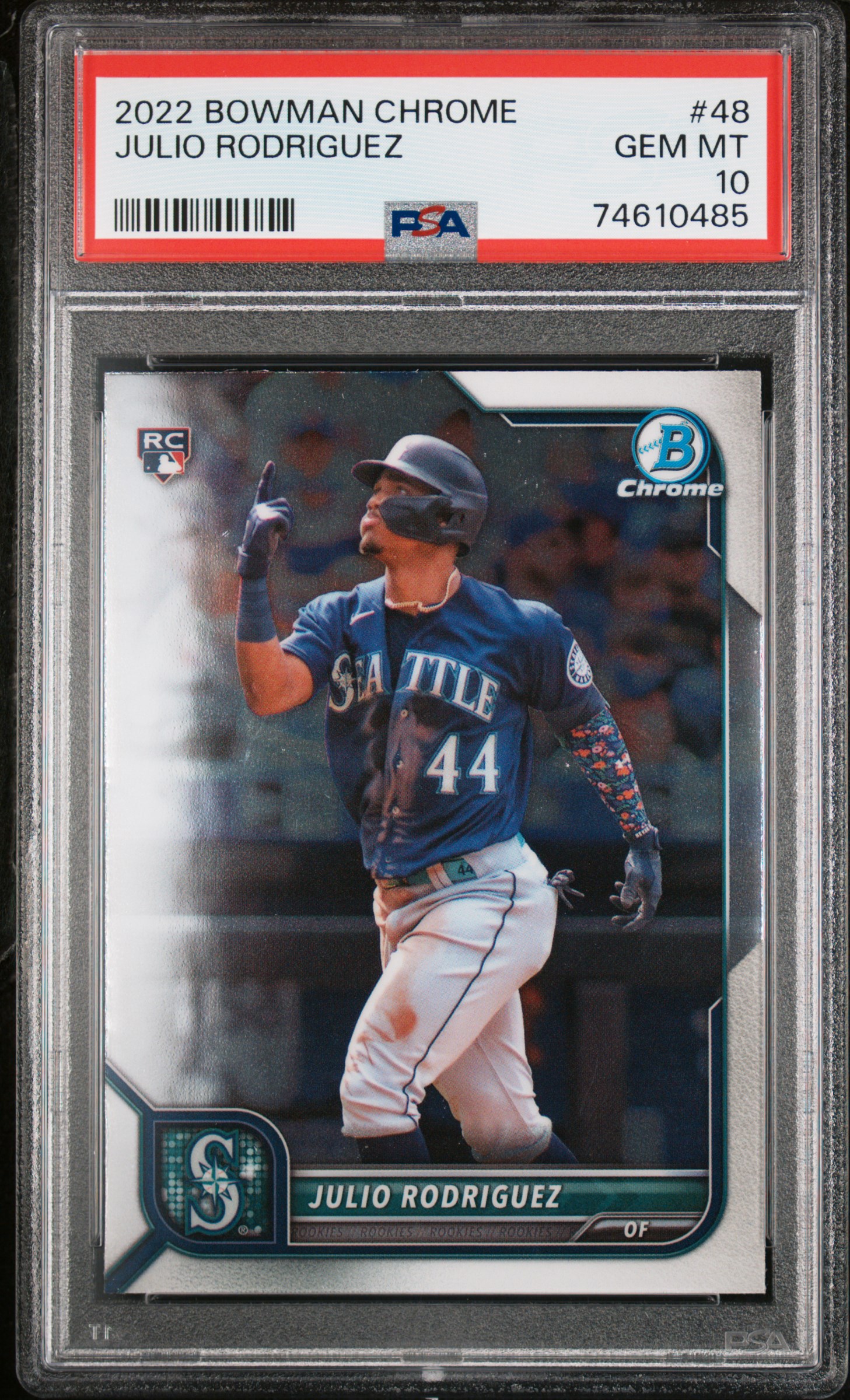 2022 Bowman Chrome Julio Rodriguez #48 PSA 10
